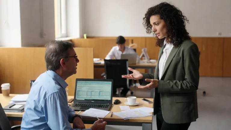 Persona solicitando ayudas económicas a personas con VIH en una oficina de servicios sociales en España