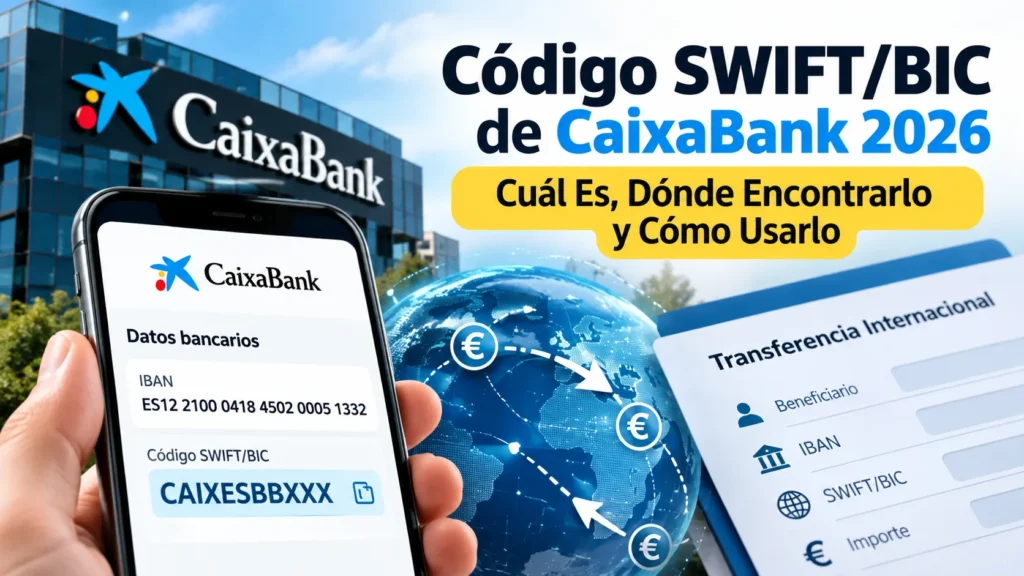 Código SWIFT/BIC de CaixaBank 2026 CAIXESBBXXX para transferencias internacionales