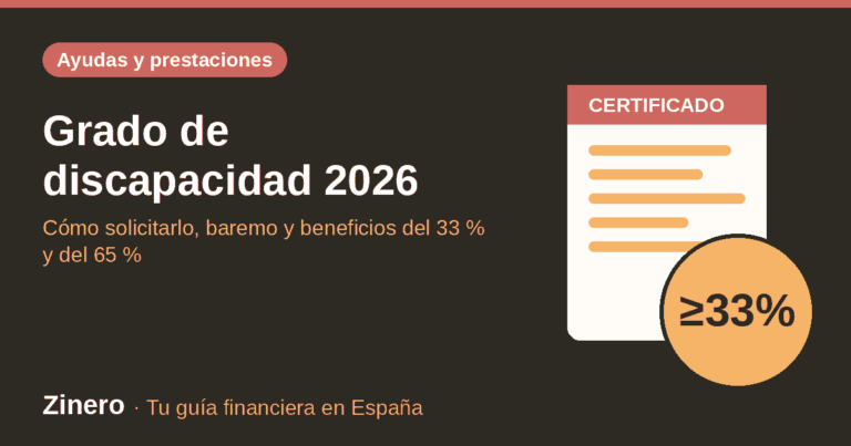 Certificado de grado de discapacidad igual o superior al 33 %: cómo solicitarlo, baremo y beneficios – guía de Zinero